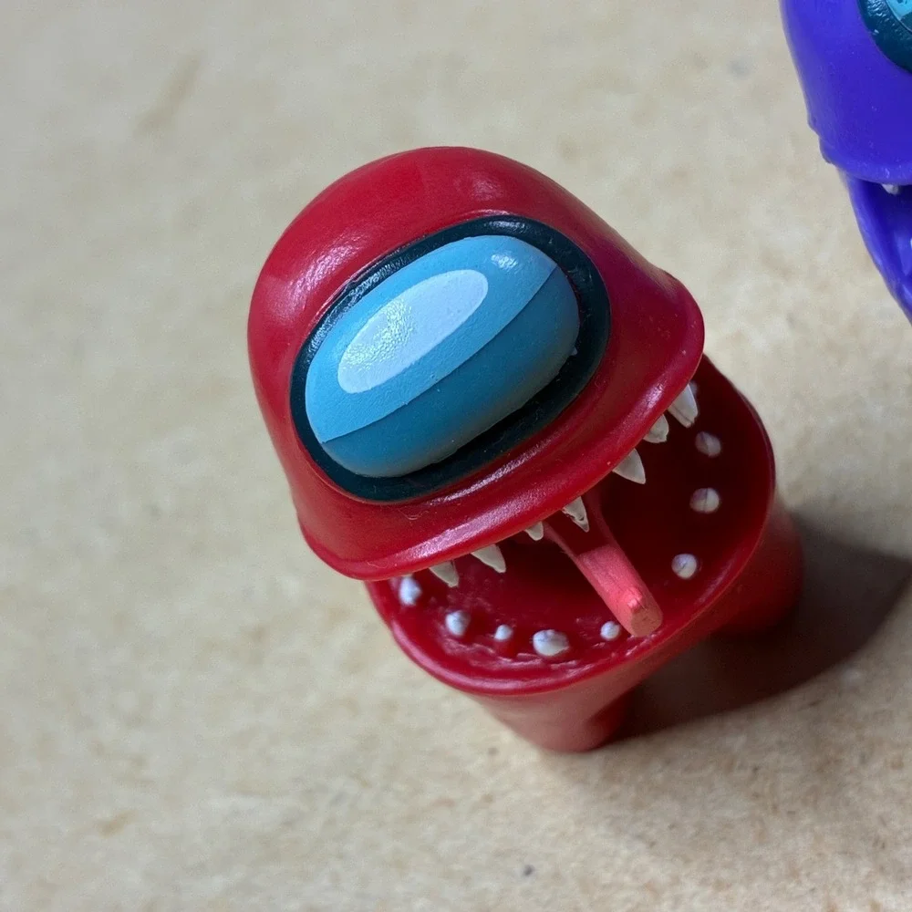 Official Among Us Monster Impostor Figure Lot Red Purple Innersloth Minis 2”